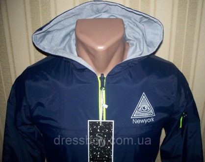Куртка ветровка двусторонняя для мальчиков. Стильная и модная модель от венгерск. . фото 3