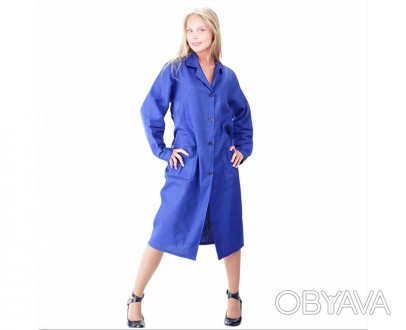 Рабочий женский халат предназначен для защиты от общих производственных загрязне. . фото 1