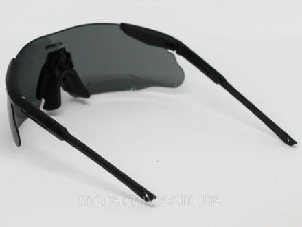 Тактические очки, солнцезащитные очки с тремя сменными линзами разных цветов ESS. . фото 3