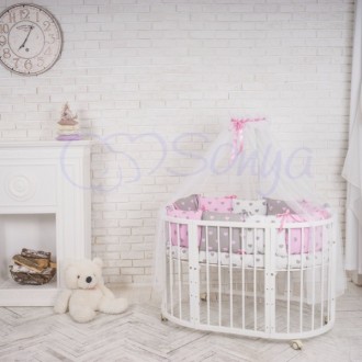 Детское постельное белье с балдахином Baby Design Премиум для новорожденных маль. . фото 2