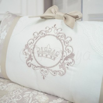 Роскошное эксклюзивное постельное белье «Fiori» для новорожденных мальчиков и де. . фото 5