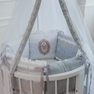 Комплект постельного белья в кроватку «Mon Cheri» для новорожденных мальчиков и . . фото 7