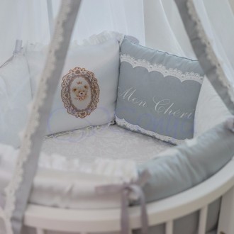Комплект постельного белья в кроватку «Mon Cheri» для новорожденных мальчиков и . . фото 9
