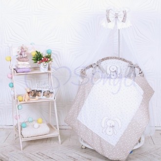 Комплект постельного белья в кроватку «Lucky star» для новорожденных мальчиков и. . фото 2