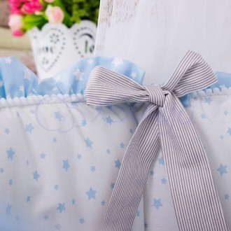 Комплект постельного белья в кроватку «Lucky star» для новорожденных мальчиков и. . фото 10