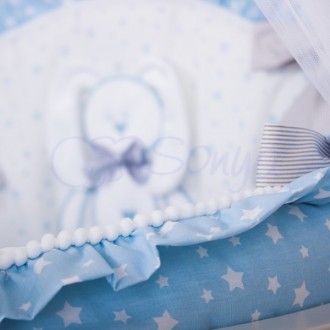 Комплект постельного белья в кроватку «Lucky star» для новорожденных мальчиков и. . фото 7