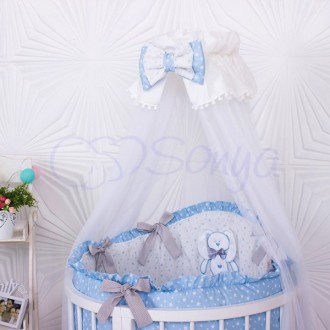 Комплект постельного белья в кроватку «Lucky star» для новорожденных мальчиков и. . фото 2