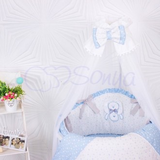 Комплект постельного белья в кроватку «Lucky star» для новорожденных мальчиков и. . фото 4