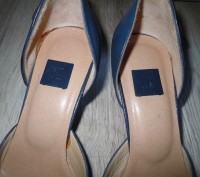 Продаю женские кожаные туфли Fellini, синего цвета. По стельке - 25 см. Обували . . фото 5