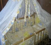 Детское постельное белье    bepino  изготовлено из 100% хлопка. Пастельные тона . . фото 6