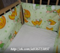 Защита в детскую кроватку. 
Производитель - Украина. 
Защита состоит из 4 част. . фото 3