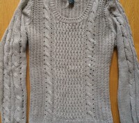 новый свитер. Цвет бежевый.
размер М
длина 62 см
состав 60% хлопок, 40% акрил. . фото 2