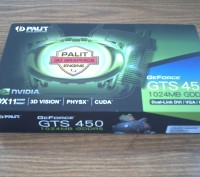 Продаю видеокарту Palit GeForce GTS 450 783Mhz PCI-E 2.0 1024Mb 3608Mhz 128 bit . . фото 6