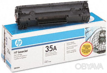 HP CB435A № 35A картридж лазерный оригинальный черный, 1500 страниц для принтеро. . фото 1