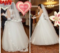 Счастливое свадебное платье не венчаное. Размер 42-48 на рост 170 с каблуком. . фото 11