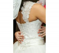 Счастливое свадебное платье не венчаное. Размер 42-48 на рост 170 с каблуком. . фото 4