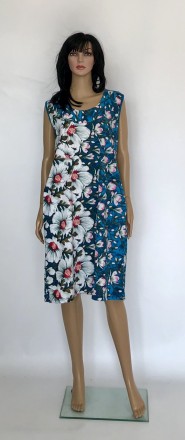 Летнее женское платье-сарафан из трикотажной ткани (состав – 100 % хлопок).Модел. . фото 2