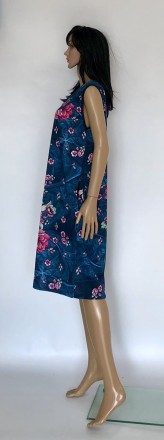 Летнее женское платье-сарафан из трикотажной ткани (состав – 100 % хлопок).Модел. . фото 5
