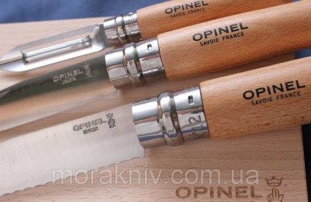 Opinel Outdoor cooking set включает в себя три складных ножа, которые помогут ва. . фото 4