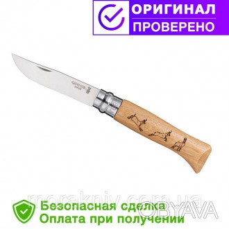 Туристический нож Opinel
​
Нож Opinel (опинель) №8 "Chamois"- это оригинальный и. . фото 1