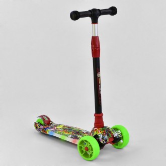 Самокат трехколесный Best Scooter UL- 88119 S, 4 колеса PU со светом, свет платф. Харків. фото 1