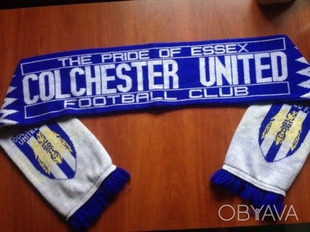 Продам клубный шарф Colchester United,состояние б-у хорошее.. . фото 1