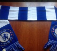 Продам клубный шарф Football Club Chelsea ,состояние б-у отличное,размер 145х17 . . фото 2
