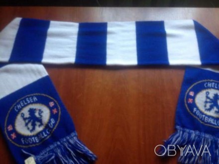 Продам клубный шарф Football Club Chelsea ,состояние б-у отличное,размер 145х17 . . фото 1