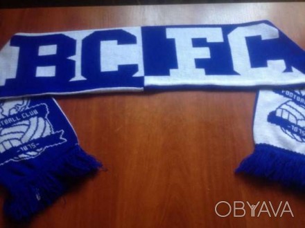 Продам клубный шарф Birmingham City Football Club ,состояние б-у отличное,размер. . фото 1