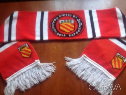Продам клубный шарф Football Club United of Manchester,состояние б-у отличное,ра. . фото 1