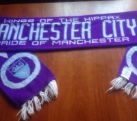 Продам клубный шарф Manchester City Football Club ,состояние б-у отличное,размер. . фото 2
