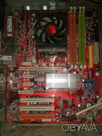 Продам материнскую плату MSI K9N Ultra\ MS-7250 Ver: 2.1 + Процессор Dual Core A. . фото 1
