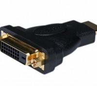 Этот адаптер преобразует DVI гнездовой разъем к штыревым разъемом HDMI, или HDMI. . фото 2