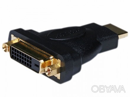 Этот адаптер преобразует DVI гнездовой разъем к штыревым разъемом HDMI, или HDMI. . фото 1