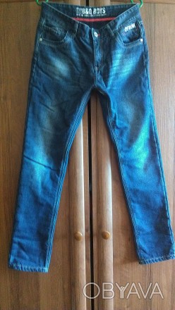 джинсы на флисе b&q kids original denim в идеальном состоянии,ткань мягкая качес. . фото 1