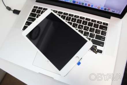 Экранный модуль включает в себя дисплей и сенсорный экран. Модуль Apple iPad min. . фото 1
