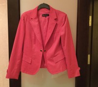 Костюм женский (жакет, юбка) «LauraGuidi» приятного розового цвета.  Размер 50. . . фото 3