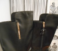 Женские сапоги из натуральной кожи, купленные в Польше. Высота каблука 3 см. Сап. . фото 8