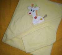 Полотенце с уголком и рукавичкой для новорожденного 
Вытереть ребенка после куп. . фото 4