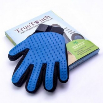 Перчатка для животных вычесывания True Touch Pet Brush Gloves УНИКАЛЬНАЯ МАССАЖН. . фото 3