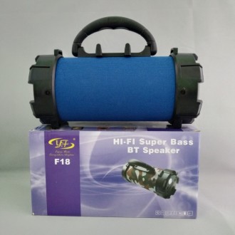 Портативная bluetooth MP3 колонка SPS F18 Синий Колонка F 18 с функцией Bluetoot. . фото 7