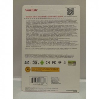 Карта памяти SanDisk Ultra microSD HC UHS-I 4GB Class 10 + SD adapter Снимайте и. . фото 3