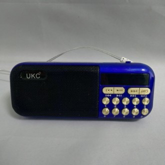Радио с часами UKC SPS U11 (JF11) NEW с MP3, Синий Этот компактный ФМ
приемник с. . фото 2