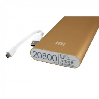 Внешний аккумулятор Power bank XIAOMI 20800 Mah батарея Золотой Xiaomi Power Ban. . фото 4