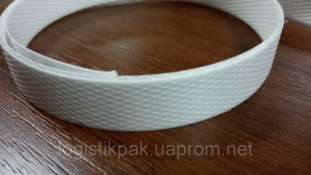 Лента полипропиленовая белая 12x06 мм белого цвета применяется при индивидуально. . фото 4