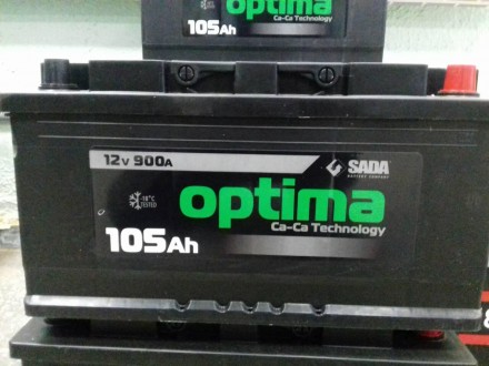 Аккумулятор SADA Optima 6СТ-105Аз ( 105Ач, 900А, 
0 "+" справа)
Емкость : 105 Ач. . фото 2
