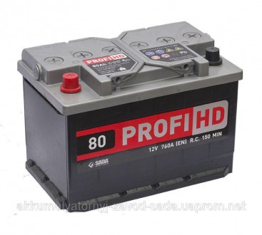 Аккумулятор SADA 6СТ-80 АзЕ Profi HD, 0 "+" справа)
Емкость : 80 Ач;
Пусковой то. . фото 4
