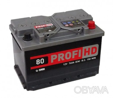 Аккумулятор SADA 6СТ-80 АзЕ Profi HD, 0 "+" справа)
Емкость : 80 Ач;
Пусковой то. . фото 1