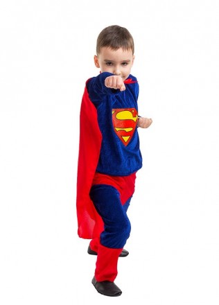  Маскарадный костюм Супермена. Для детей возрастом от 3 до 8 лет. Размеры 28-30-. . фото 4