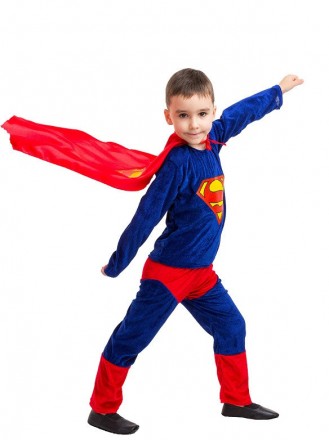  Маскарадный костюм Супермена. Для детей возрастом от 3 до 8 лет. Размеры 28-30-. . фото 6